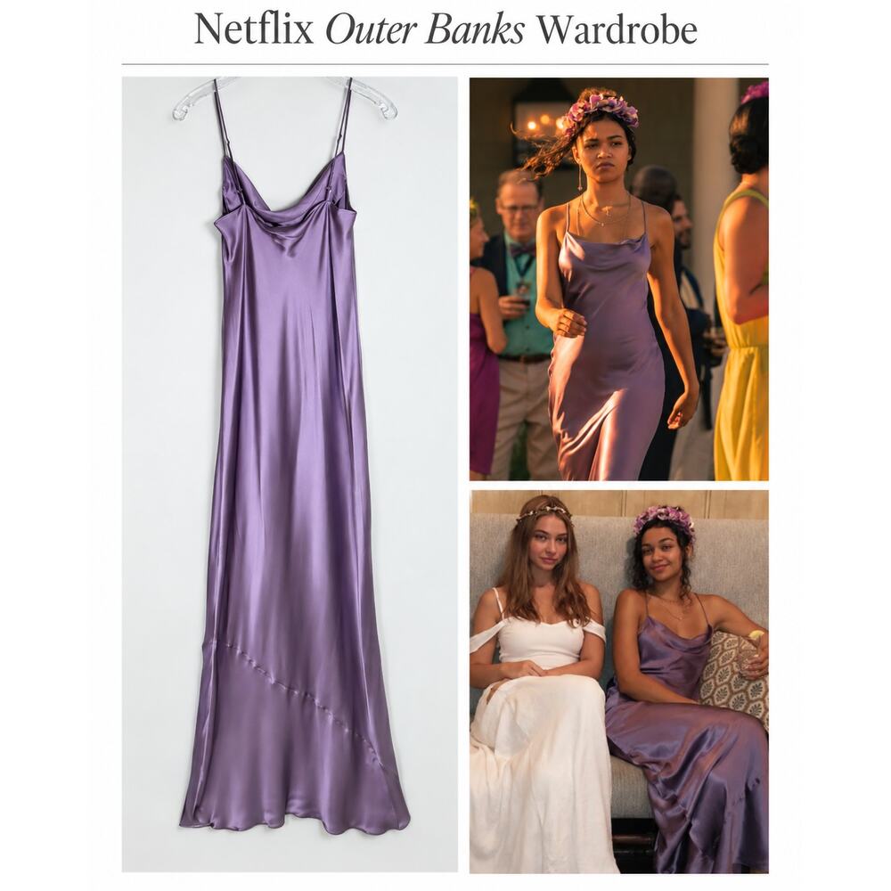 Nili Lotan Juella Silk Dress S NWT Outer Banks Kiara Midsummers Netflix Wardrobe